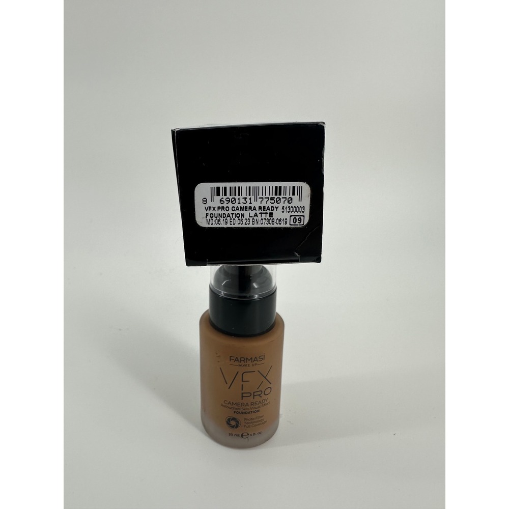 Farmasi VFX Pro Camera Ready Foundation Full Coverage Matte Latte 09 1oz New Box - Picture 3 of 3